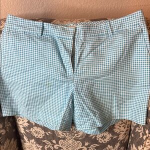 Michael Kors Blue Gingham Bermuda Shorts